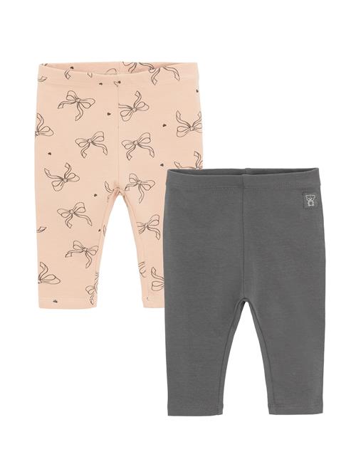 Cool Club Leggings  mørkegrå / pastelorange