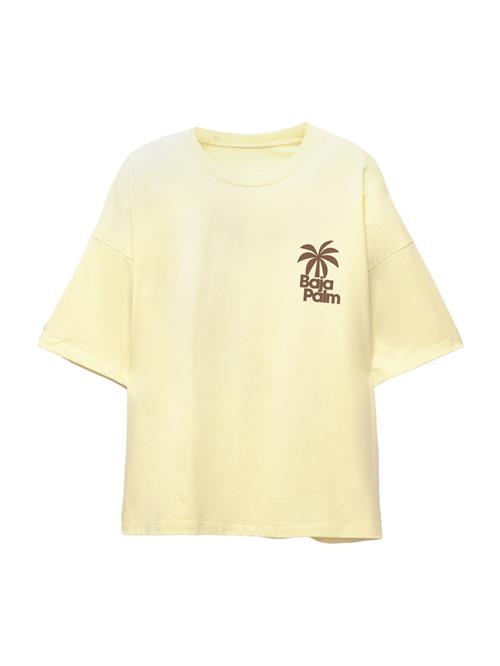 Pull&Bear Oversized bluse 'PACIFIC PALM'  umbra / pastelgul