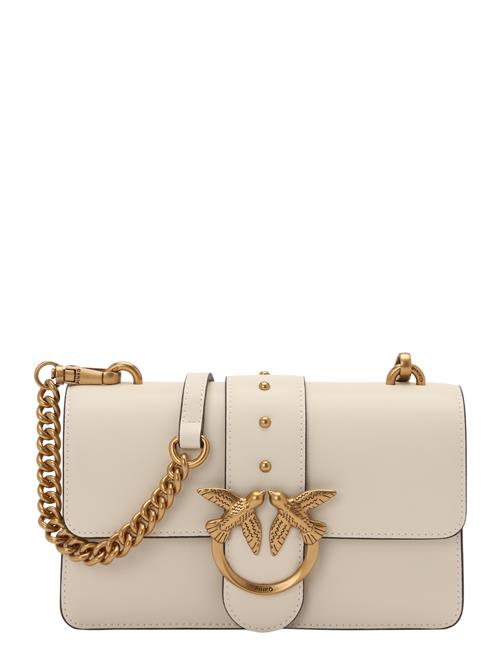PINKO Skuldertaske 'LOVE ONE MINI ST. CL'  guld / hvid