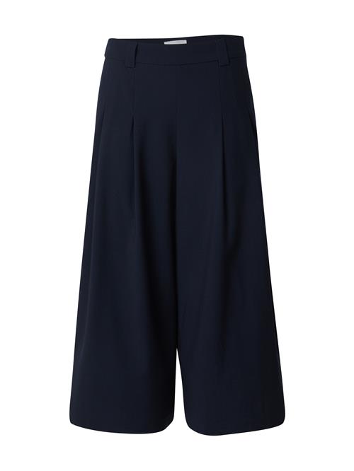 MSCH COPENHAGEN Bukser med lægfolder 'Wilder'  navy