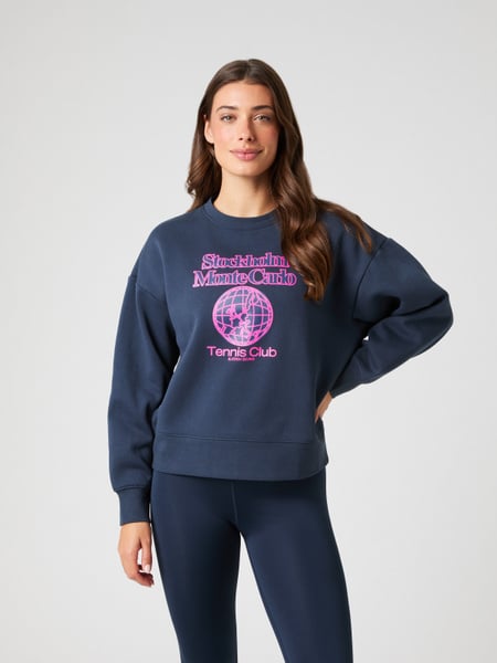 Björn Borg Borg Boyfriend Sweatshirt Marineblå, XS