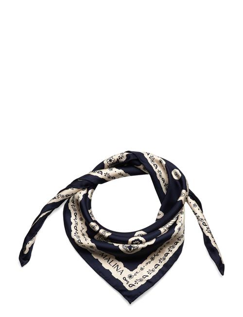 Silk Twill Scarf 65X65 Malina Navy