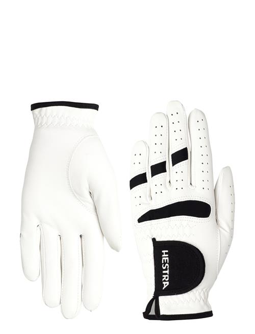 Golf Leather Left - 5 Finger White/Black-10 Hestra White