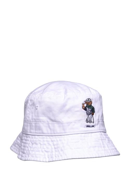 Polo Bear Twill Bucket Hat Ralph Lauren Golf White