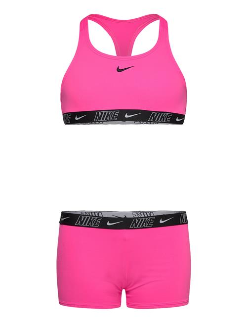 Nike Logo Tape Racerback Short Set NIKE SWIM Pink