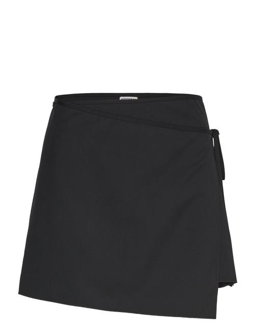 Suiting Wrap Mini Skirt Weekday Black