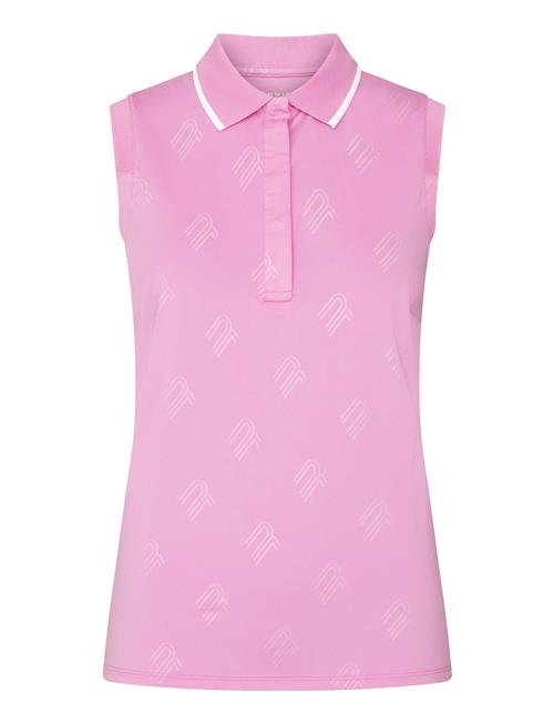 Deni Sleeveless Poloshirt Röhnisch Pink