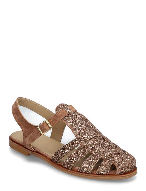 Sandals - Flat - Closed Toe - Op ANGULUS Brown