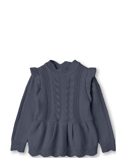 Alilly Peplum Pullover Fliink Navy