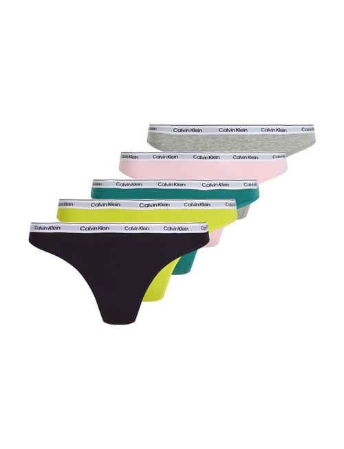 Thong 5 Pk Calvin Klein Patterned