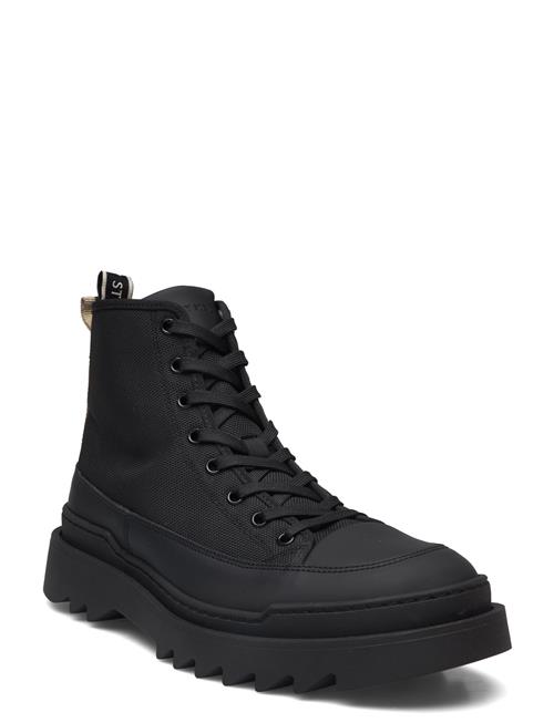 Kamiki High U Textile Black Sneaky Steve Black
