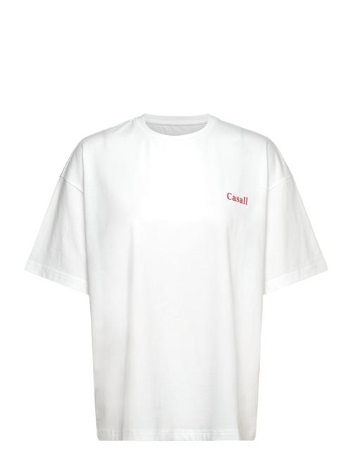 Over D Cotton Blend Tee Casall White