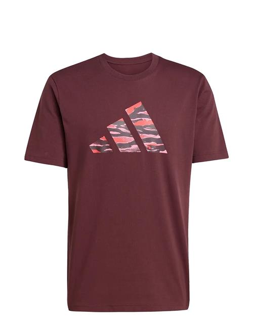 M C Camo Logo T Adidas Sportswear Burgundy