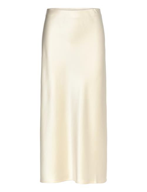 Aubree Satin Midi Skirt Malina Yellow