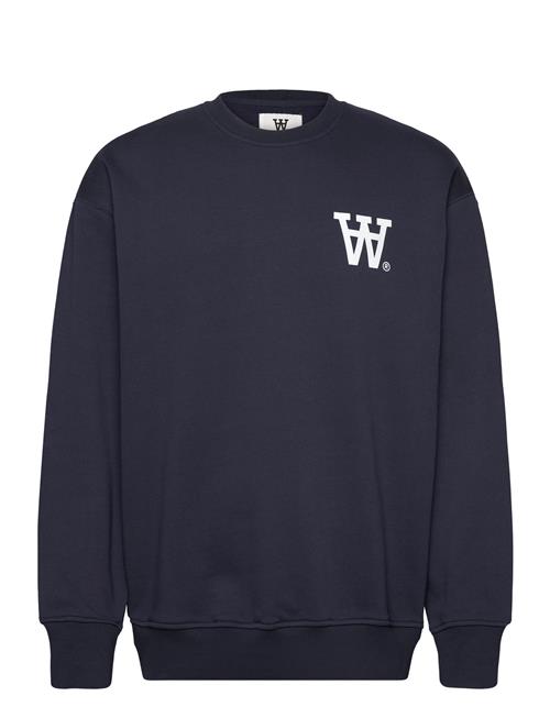 Wwnoel Aa Chest Print Sweatshirt DOUBLE A BY W.W. Navy