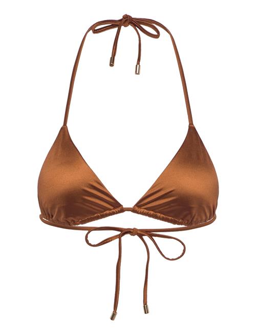 Solar Swim Triangle Bikini Top Organic Basics Brown