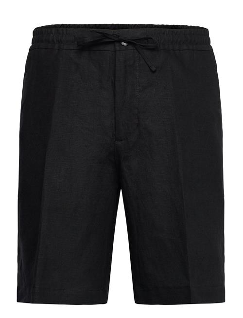 Brady Drape Linen Shorts J. Lindeberg Black