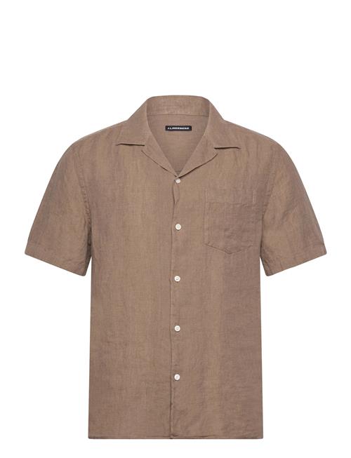 Elio Linen Melange Shirt J. Lindeberg Brown