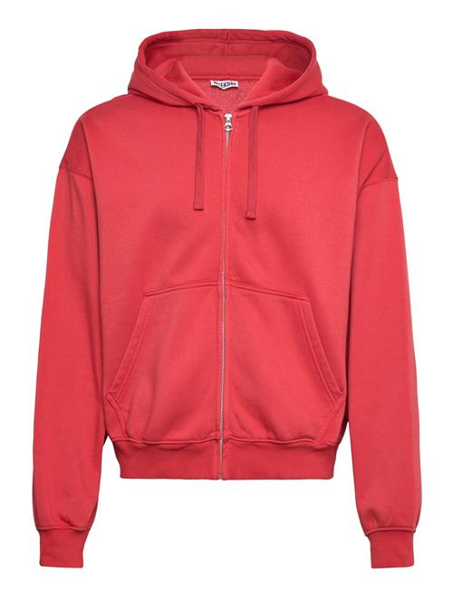 Boxy Midweight Zip Hoodie Weekday Red