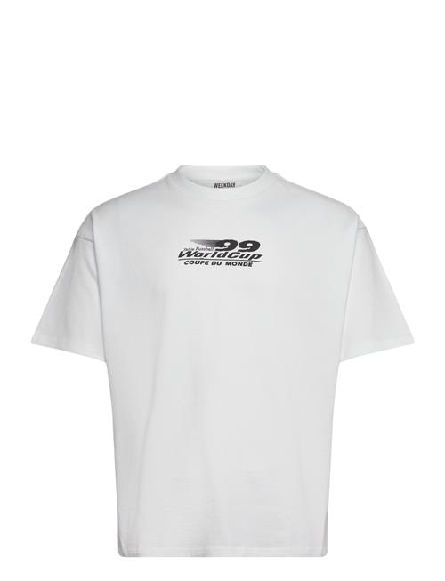 Great Boxy Printed Graphic Tee Weekday White