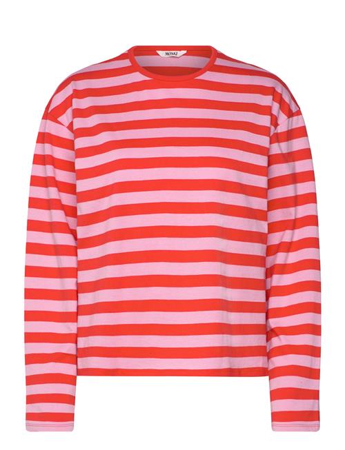 Boxy Long Sleeve T-Shirt Monki Red