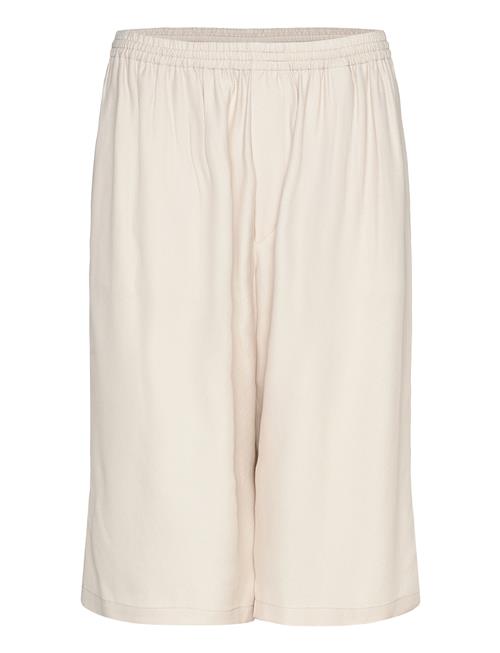 Draped Twill Shorts Filippa K Cream