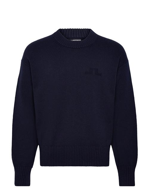 Eddy Cotton Wool Crew Neck J. Lindeberg Navy