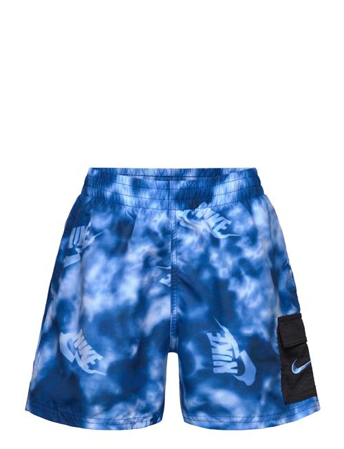 Nike Water Tie Dye Cargo Pocket 4" Volley Short NIKE SWIM Blue