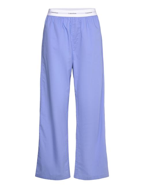 Logo Wb Poplin Pant Calvin Klein Blue