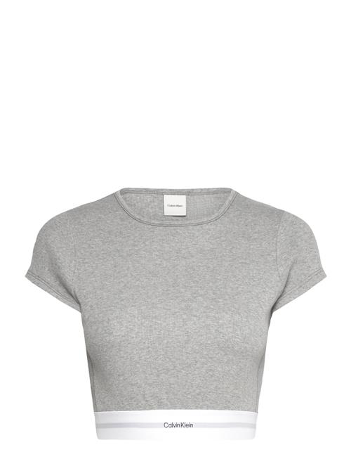 Rib Crop Tee Calvin Klein Grey