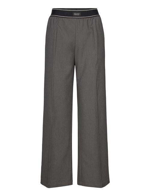 Loose Elastic Suiting Trousers Monki Grey