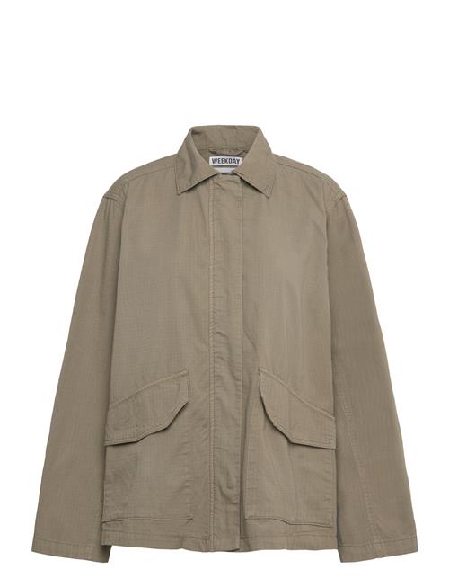 Washed Ribstop Jacket Weekday Khaki