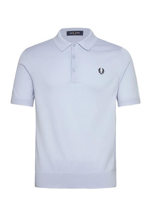 Cotton Knitted Shirt Fred Perry Blue