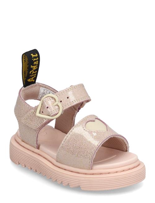 Marlowe Hearts T Powder Pink+Cloud Cream Nebula Glitter+Classic Nappa Dr. Martens Pink
