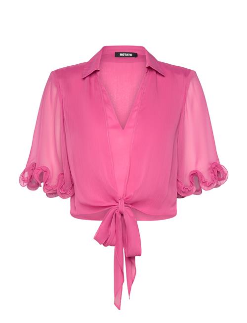 Chiffon Tied Top ROTATE Birger Christensen Pink
