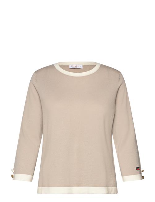 Helen Contrast Top BUSNEL Cream