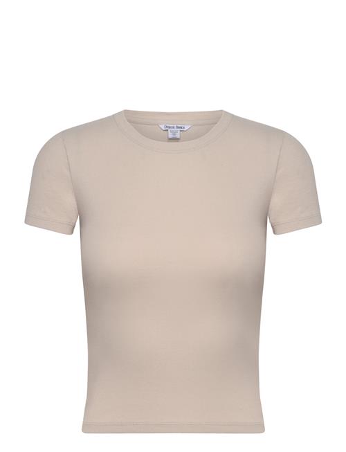 Core Rib Tee Organic Basics Beige