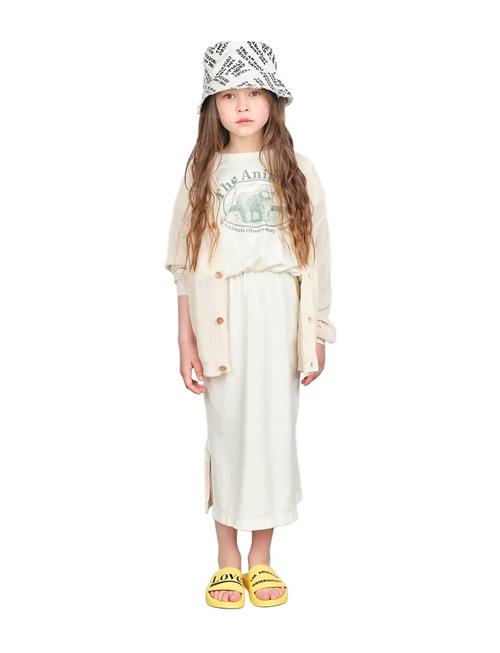 Racoon Kid Cardigan White THE ANIMALS OBSERVATORY White