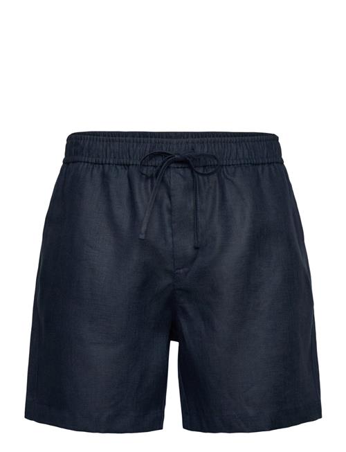 Linen Drawstring Shorts Navy The Resort Co. Navy