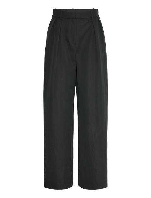 Straight Lyocell Suit Trousers Mango Black