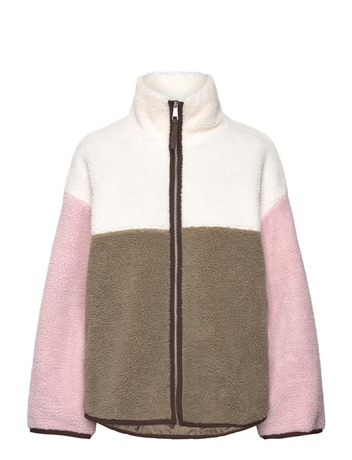 Loose Fleece Zip Jacket Monki Green