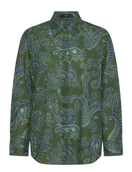 Cotton Paisley Shirt Mango Green