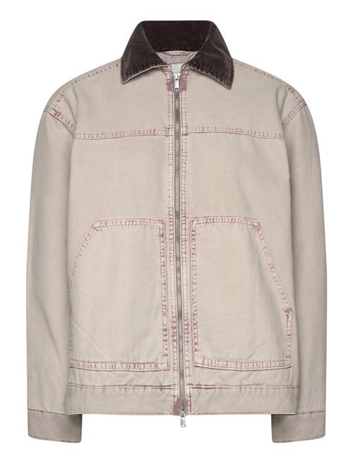 Padded Cotton Canvas Jacket Monki Beige