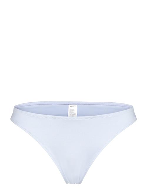 Scooped High-Cut Bikini Bottoms Monki Blue
