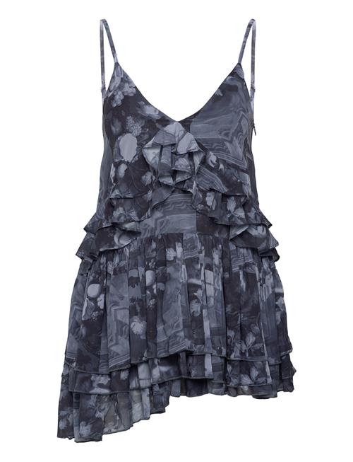 Layered Ruffled Mini Cami Dress Monki Purple