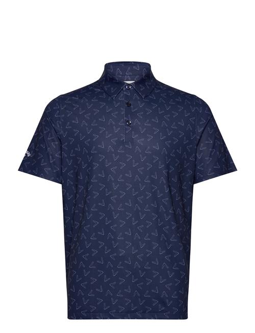 All-Over Large Chev Printed Polo Callaway Navy