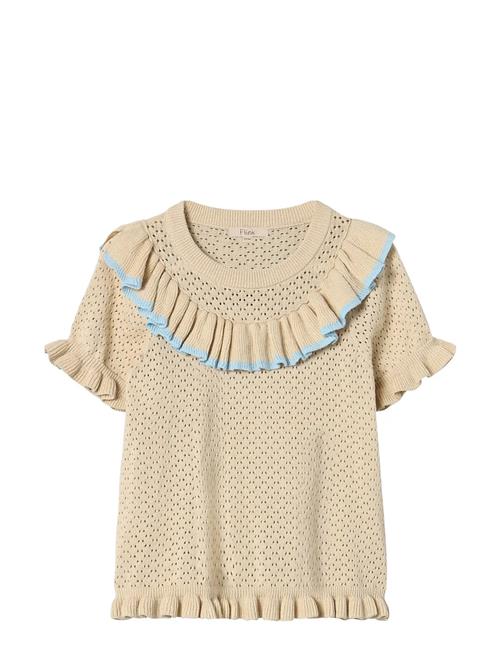 Emmy Ss Blouse Fliink Beige