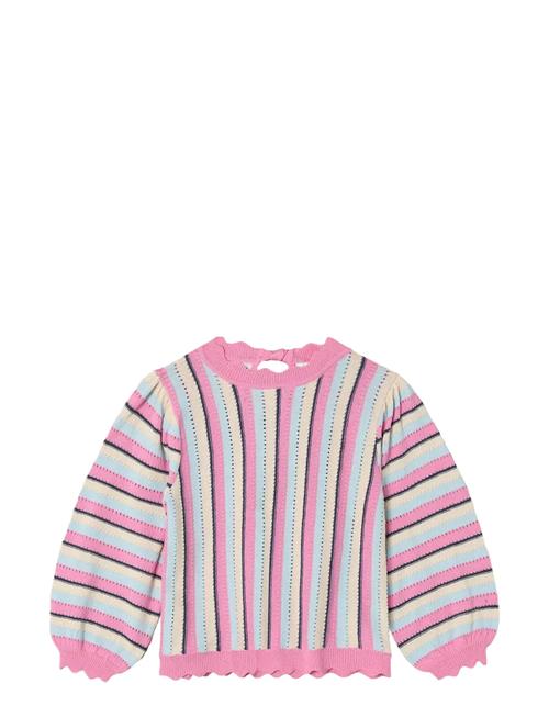 Bowie Stripe Ls Blouse Fliink Pink