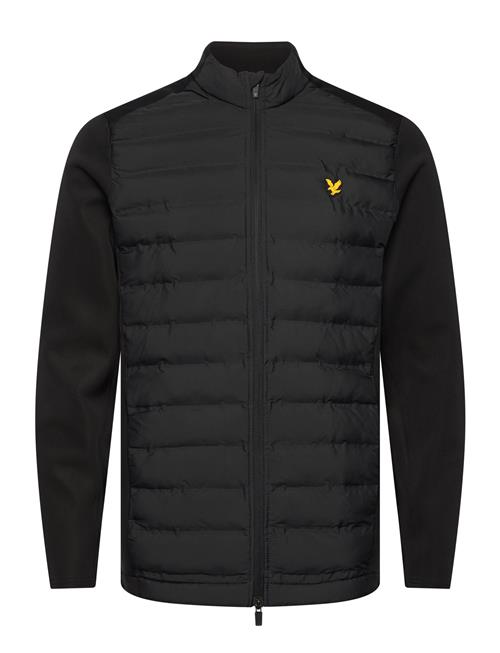 Hybrid Quilted Full Zip Golf Jacket Lyle & Scott Sport Black