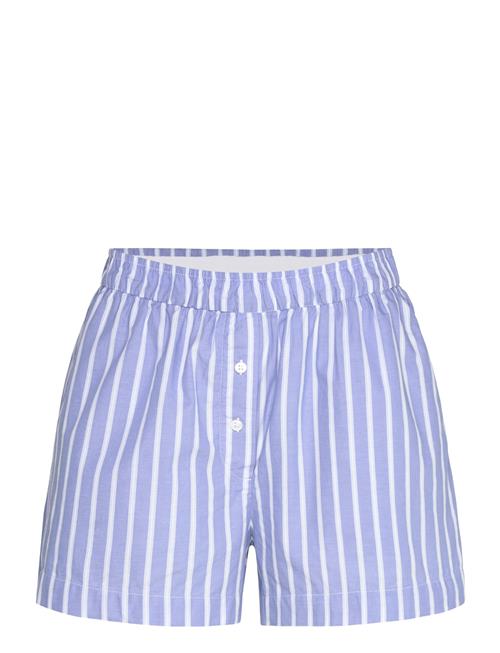 Relaxed Cotton Boxer Shorts Monki Blue